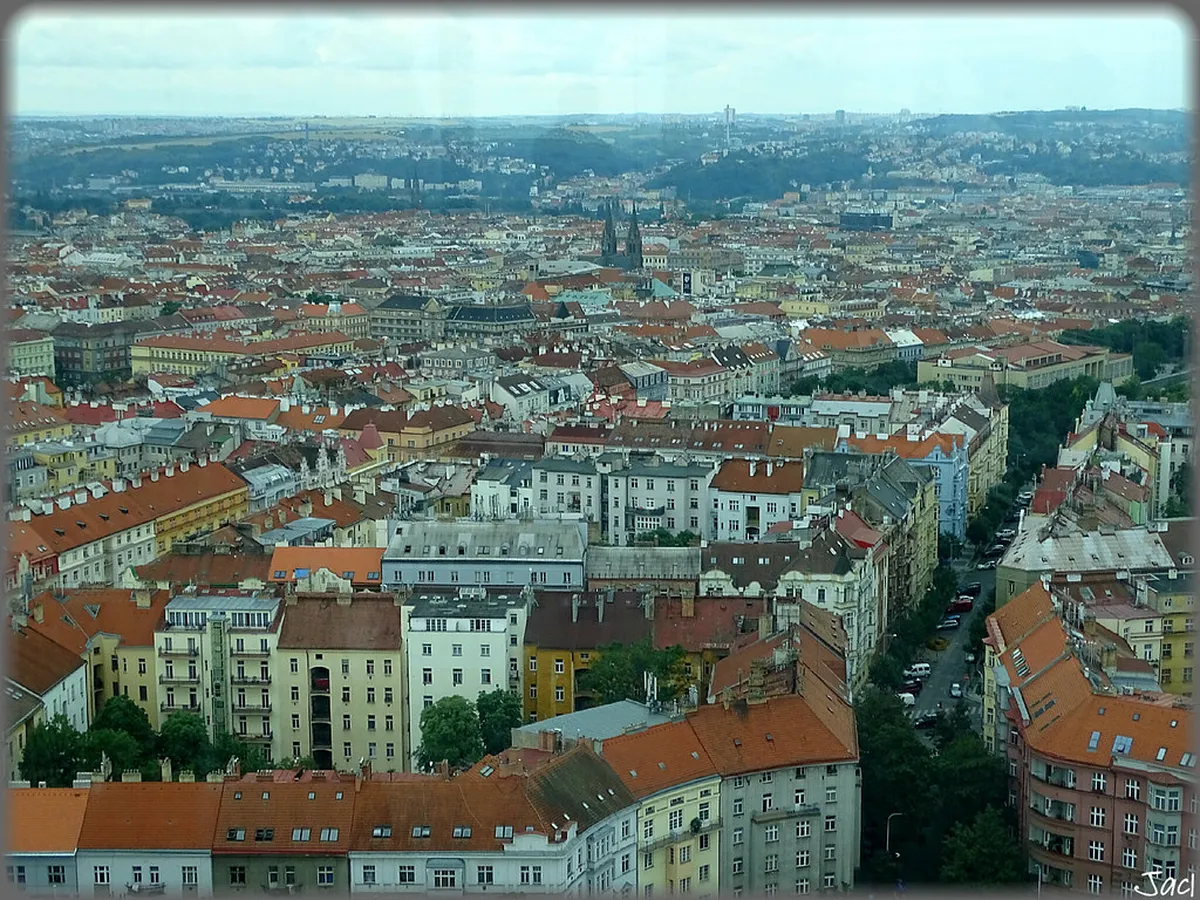 Zizkov Tower vs Petrin Tower View Comparison